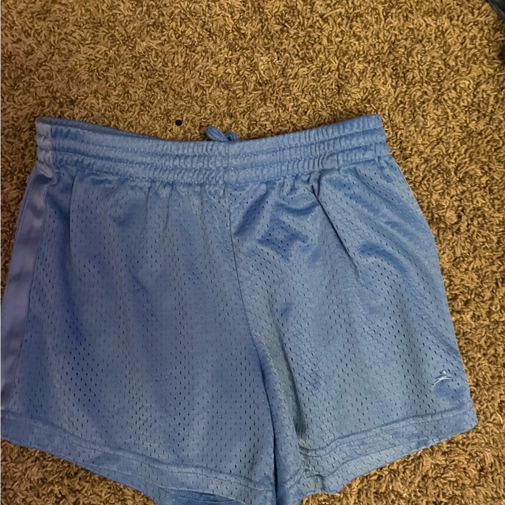 Blue athletic shorts